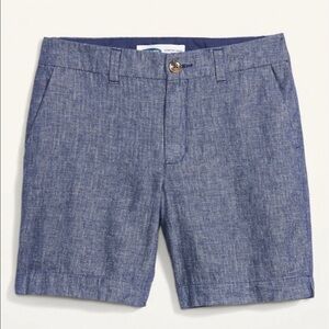 NWT Mid Rise Elevated Linen Blend Shorts